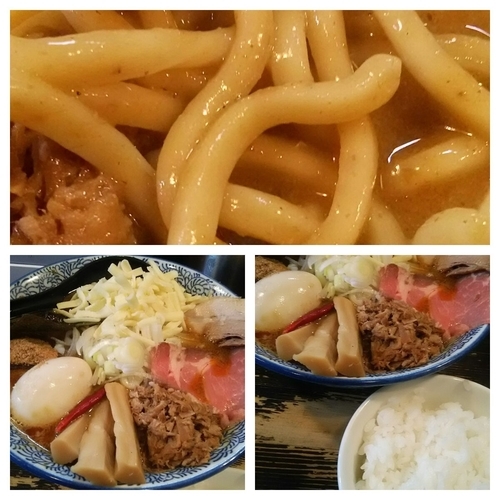 「カレーラーメン➕替え玉➕とろけるチーズ➕ライス」@狼煙 〜NOROSHI〜の写真