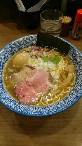 「味玉極上煮干しそば(880円)」@煮干しつけ麺 宮元の写真