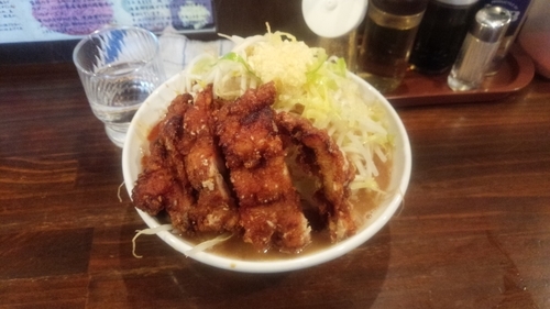 「ピリ辛あんかけDX980円」@旨辛ラーメン 表裏の写真