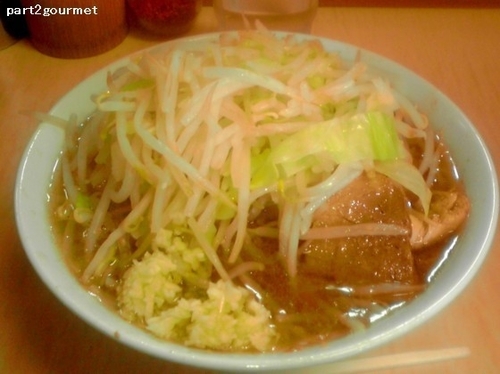 「小ブタ 「ニンニク」(800円)」@ラーメン二郎 京成大久保店の写真