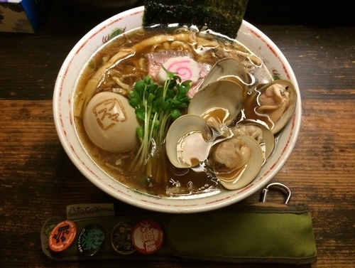 「〜ＵＲＡ〜 にぼぐり中華そば＋煮玉子」@麬にかけろ 中崎壱丁 中崎商店會1-6-18号ラーメンの写真