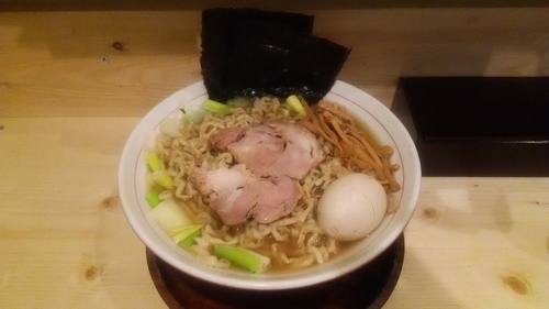 「味たま中華そば（大）＋ネギ」@中華そば 葉山の写真