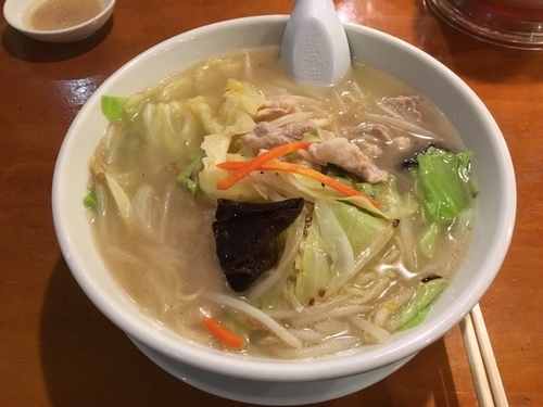 「タンメン+高菜チャーハン+餃子」@三珍 瑞穂店の写真