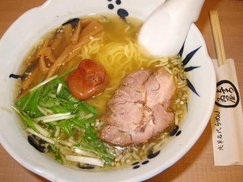 「梅しおらーめん　750円」@与ろゐ屋の写真