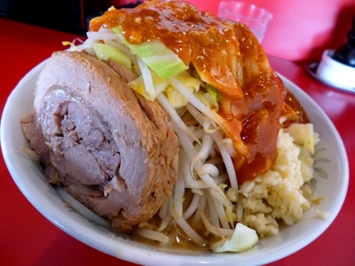 「フュージョン（ヤサイ・ニンニク）」@蒙麺 火の豚の写真