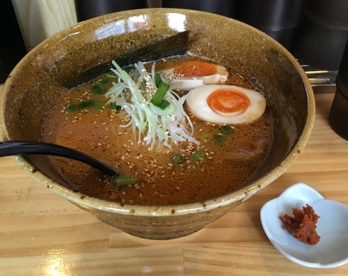 「味噌（麺固め￥750+半玉子￥50）」@麺屋 いまむら 浅草橋店の写真