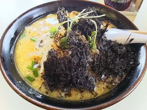 「のり三昧　：味噌味　（大盛り：サービス券）」@くるまやラーメン 松本渚店の写真