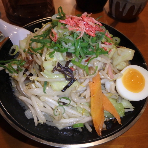 「ラーちゃんぽん(780円),Cセット(+250円),替玉」@博多三氣 水城店の写真