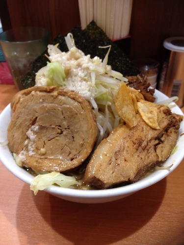 「忍者らーめん (ヤサイ ニンニク アブラ)」@らーめん忍者の写真