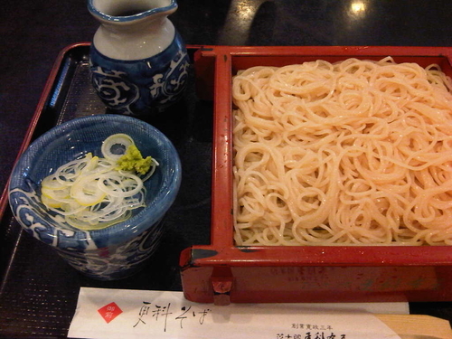 「桜切りそば」@芝大門 更科布屋 本店の写真