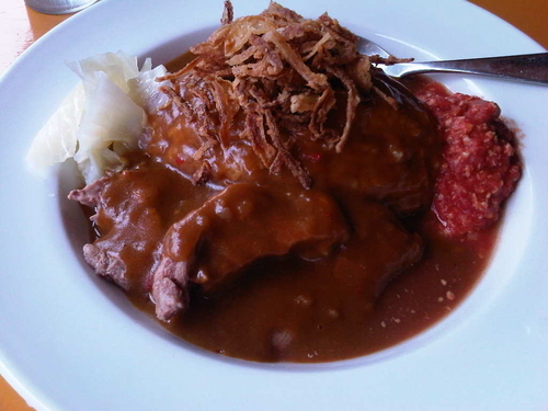 「ひつじカレー(レギュラー) + ビーンズソース」@羊門の写真