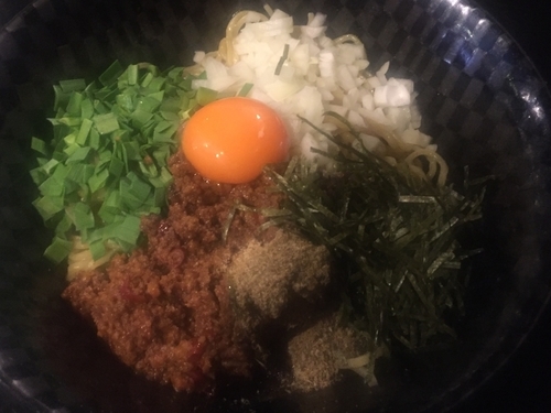 「（限定）台湾まぜそば¥800（大盛無料）」@麺喰屋 澤 水天宮本店の写真