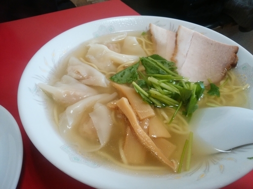 「雲吞麺＋餃子＋ビール」@星龍軒の写真