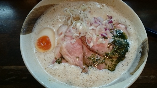 「チャーシュー泡ポタ（大盛）」@縁乃助商店の写真