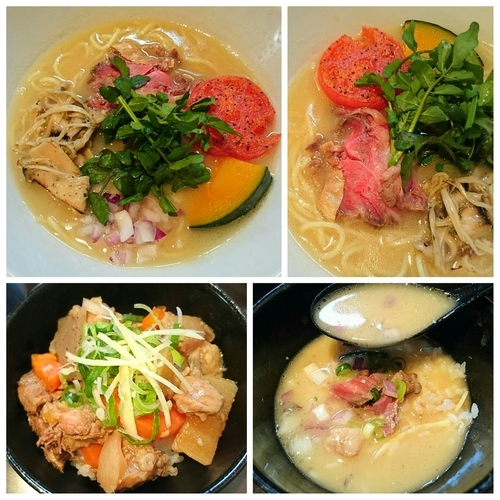 「【3周年記念限定】和牛白湯そば（塩） 他」@中華そば 輝羅の写真