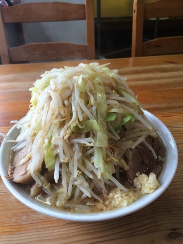 「ラーメン小ニンニク少なめやさい」@ラーメン二郎 栃木街道店の写真