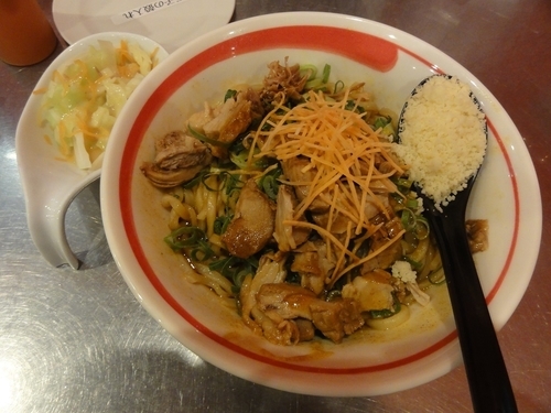 「カレー油そば（並）」@まる徳ラーメン 石津店の写真