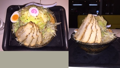 「ごじめん大盛り・塩（野菜マシ・チャーシューマシ）」@らーめん・つけめん 満帆 太田本店の写真