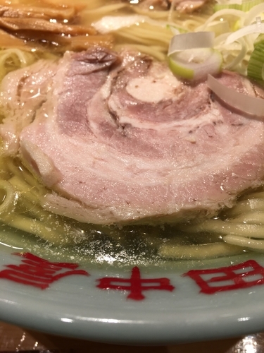 「中華そば大盛りコッテリ鶏油マシ」@中華そば 田中屋の写真