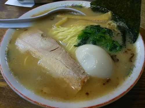 「【限定】濃厚にぼとん中華そば　＋味玉：サービス券」@らあめん 寸八 総本店の写真