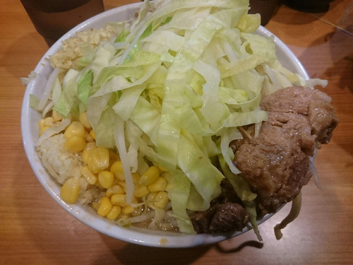 「プチ二郎、しょうが」@ラーメン二郎 八王子野猿街道店2の写真