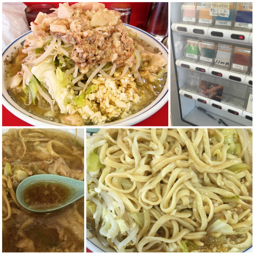 「大ラーメン+生卵（ニンニク/アブラ）800+50＝850円」@ラーメン二郎 茨城守谷店の写真