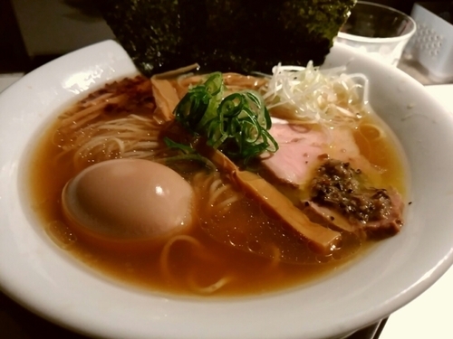 「焼のり玉そば（醤油）1000円」@SOBAHOUSE金色不如帰の写真