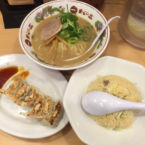 「こってり（サービス定食）」@天下一品 池袋東口店の写真