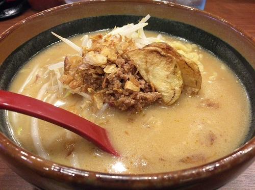 「北海道味噌ラーメン（７００円）」@蔵出し味噌 麺場壱歩 入間店の写真