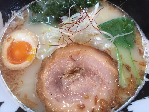 「久久＋あおさ(無料)」@こくまろ鶏らーめん 久久の写真