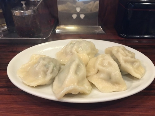 「あさり水餃子」@独一処餃子 葛西店の写真