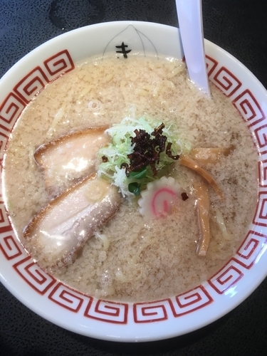 「中華そばこってり700円、餃子3ケ240円」@中華そば きび 明大前店の写真