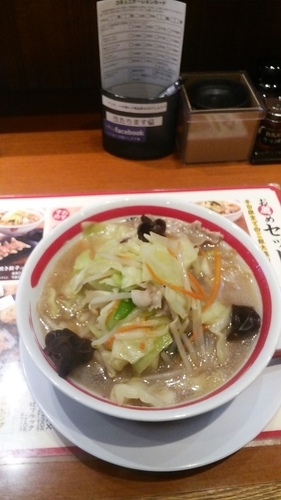 「ちゃんぽん野菜2倍」@ちゃんぽん亭総本家 草津駅前店の写真
