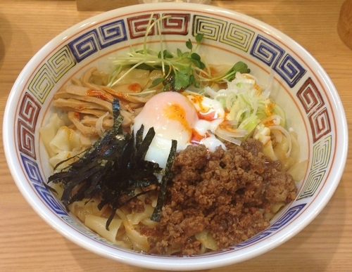 「もつけのピロピロ麺の和えそば(限定)800円」@ほっこり中華そば もつけの写真