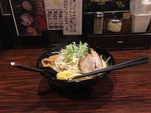 「札幌味噌ラーメン＋もやしトッピング、880円」@北海道らーめん ひむろ 錦糸町店の写真