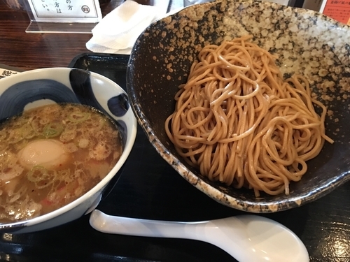 「味玉付きつけ麺」@三ツ矢堂製麺 深谷花園店の写真