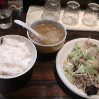 らぁ麺＋野菜炒め定食