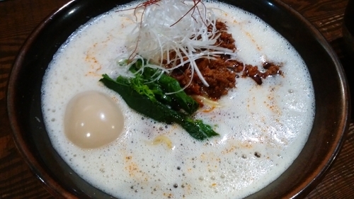 「【限定】旨辛担々麺800円＋味玉」@二代目 むじゃきの写真