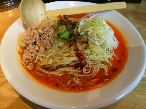 「汁なし担々麺　３辛　（大盛り：サービス券）」@麺肴 ひづきの写真