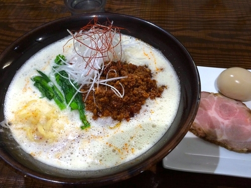 「【限定】旨辛担々麺（800円）＋豚増し（100円）」@二代目 むじゃきの写真