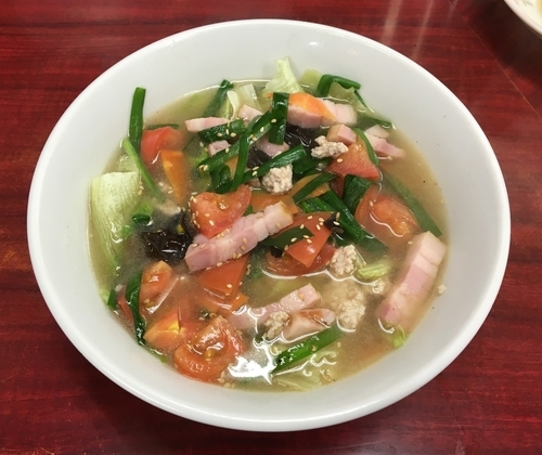 「B.L.T たんめん 【'16春夏限定】950円」@九州大分ラーメン 麺恋亭 中華街店の写真