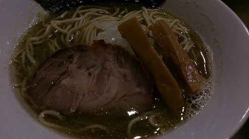 「純煮干そば + 和え玉」@活龍煮干そば専門店 にぼしのなみの写真