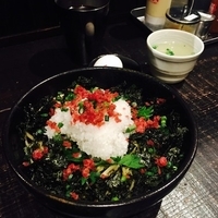 みぞれ梅まぜそばスープ付き＋温玉