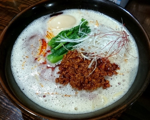 「【限定】旨辛坦々麺 800円＋味玉」@二代目 むじゃきの写真