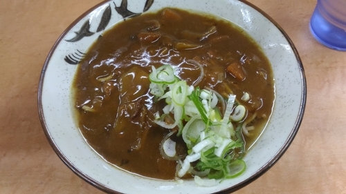 「カレーそば　（450円）」@かしわや 鹿島田店の写真