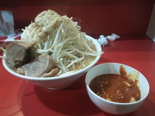 「フュージョン  大盛  ヤサイ  アブラ」@蒙麺 火の豚の写真