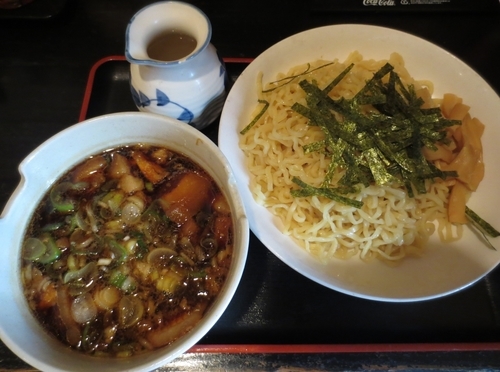 「特製つけめん（しょうゆ味）500円※ランチパスポート使用」@らーめん 楓家の写真