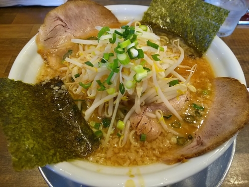 「武蓮らーめん（醤油味）　（大盛り）」@和風とんこつらーめん武蓮の写真