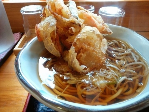 「かき揚げそば」@器庵の写真