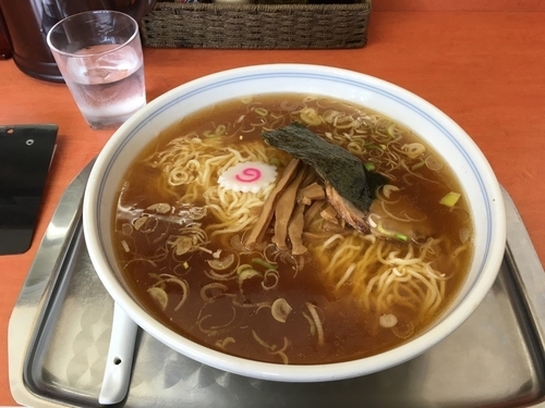 「中華麺  800円  麺少なめ」@河辺大勝軒の写真